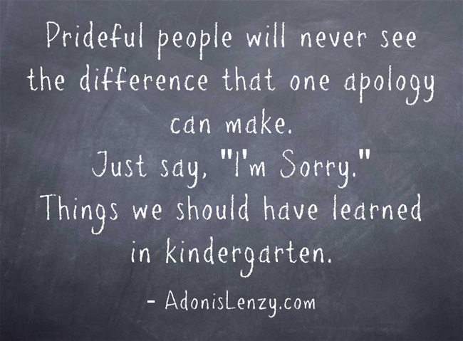 Why is it so hard to apologize?